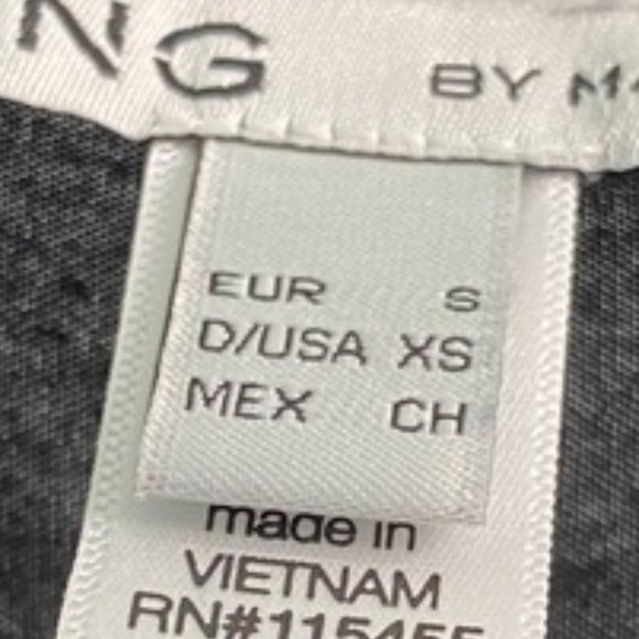 MNG by Mango Tank with floral pattern/arm details - Black - Picture 3 of 6